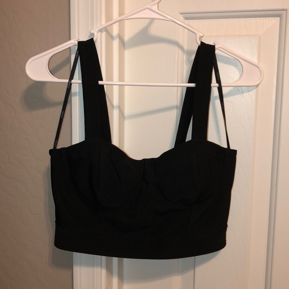 Black crop top
